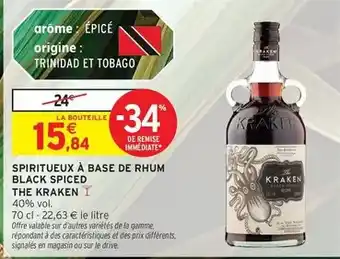 Intermarché Hyper Signal - spiritueux à base de rhum black spiced offre