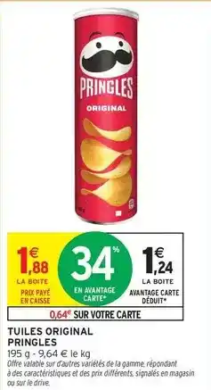 Intermarché Hyper Pringles - tuiles original offre