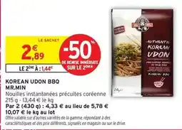Intermarché Express Mr min - korean udon bbq offre
