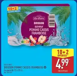 ALDI Rio - boisson pomme cassis framboise offre