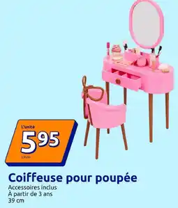 Action Coiffeuse pour poupée offre