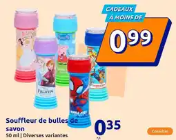 Action Souffleur de bulles de savon offre