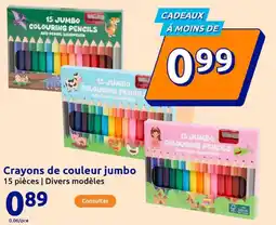 Action Crayons de couleur jumbo offre