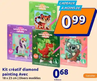Action Kit créatif diamond painting avec offre