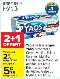 Carrefour Nestlé - yaourt à la grecque offre