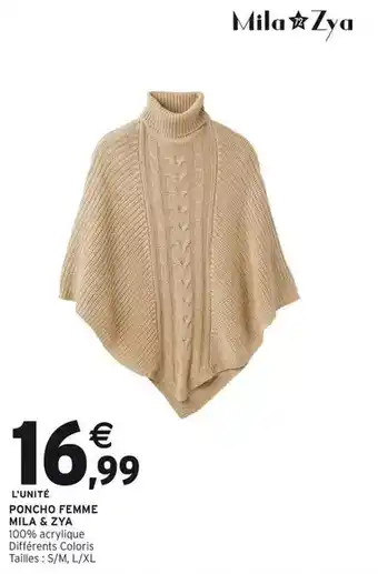 Intermarché Hyper Poncho femme offre