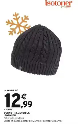 Intermarché Hyper Isotoner - bonnet reversible offre