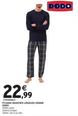 Intermarché Hyper Dodo - pyjama manches longues homme offre