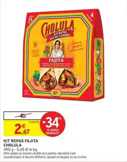 Intermarché Hyper Cholula - kit repas fajita offre