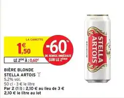 Intermarché Hyper Stella artois - bière blonde offre