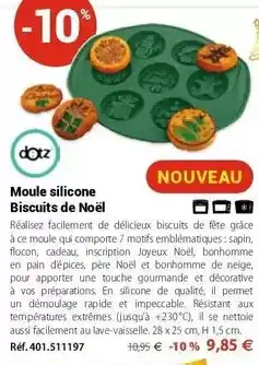 Joyeux - moule silicone biscuits de noël