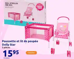 Action Poussette et lit de poupée dolly star offre