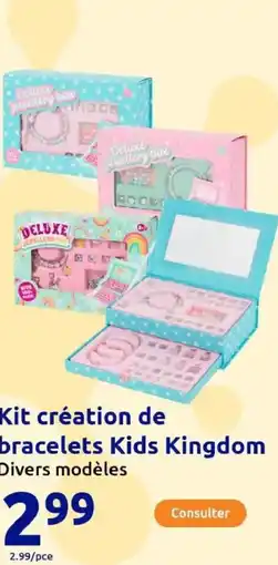 Action Kit création de bracelets Kids Kingdom offre