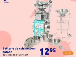 Action Batterie de cuisine pour enfant offre