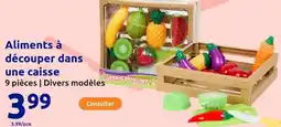 Action Aliments à découper dans une caisse offre