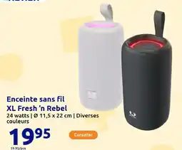 Action Enceinte sans fil xl fresh 'n rebel offre