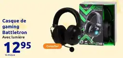 Action Casque de gaming battletron offre