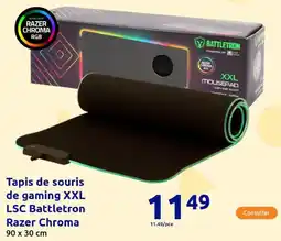 Action Tapis de souris de gaming xxl lsc battletron razer chroma offre
