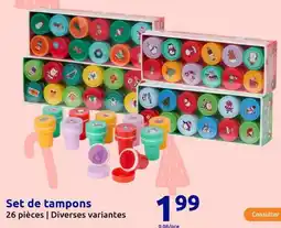 Action Set de tampons offre