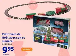 Action Petit train de noël avec son et lumière offre