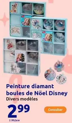 Action Peinture diamant boules de nöel disney offre