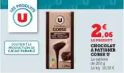 Super U Chocolat apatisser corse u offre