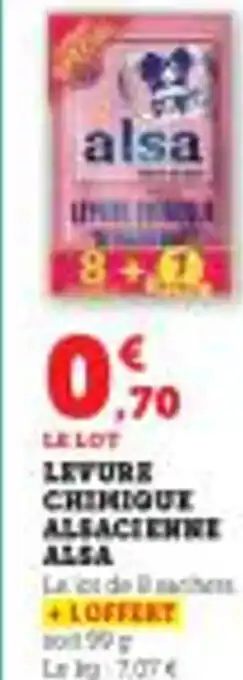 Super U Levure chinique alsacienne alsa offre