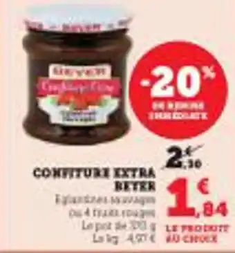 Super U Confiture extra beter offre