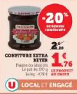 Super U Confiture extra beyer offre
