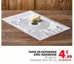 Super U Tapis de patisserie avec marquage offre