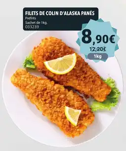 Gel 2000 Filets de colin d'alaska panés offre