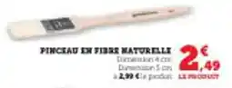 Super U Pinceau en fibre naturelle offre