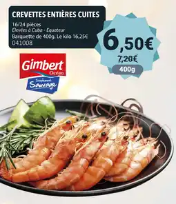 Gel 2000 Crevettes entières cuites offre