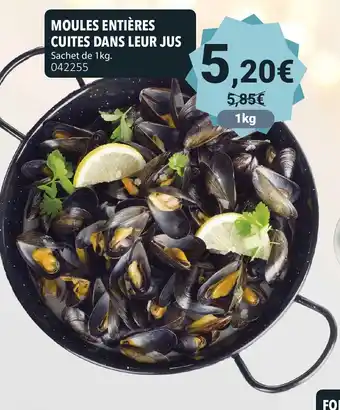 Gel 2000 Moules entières cuites dans leur jus offre