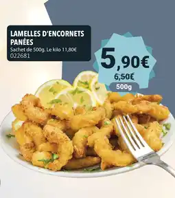 Gel 2000 Lamelles d'encornets panées offre