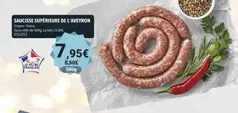 Gel 2000 Saucisse supérieure de l'aveyron offre