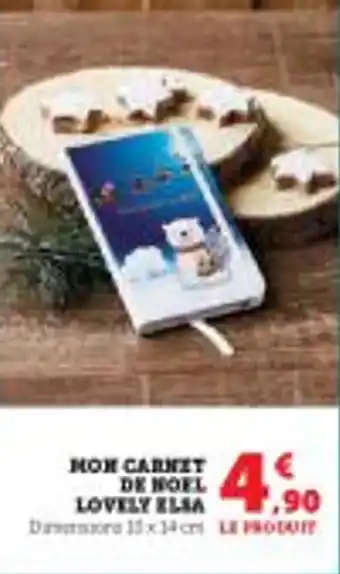 Super U Mon carnit de noel lovely elsa offre