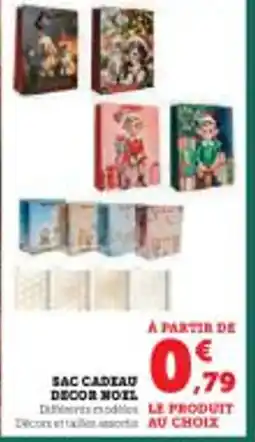 Super U Sac cadeau decor moil offre