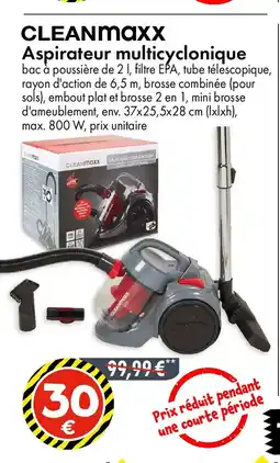 TEDi CLEANMAXX Aspirateur multicyclonique offre