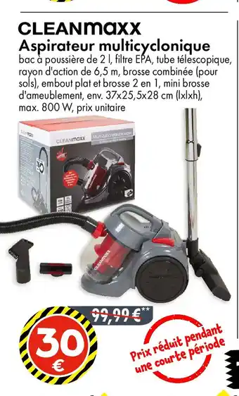 CLEANMAXX Aspirateur multicyclonique