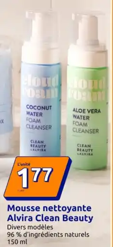 Action Mousse nettoyante alvira clean beauty offre