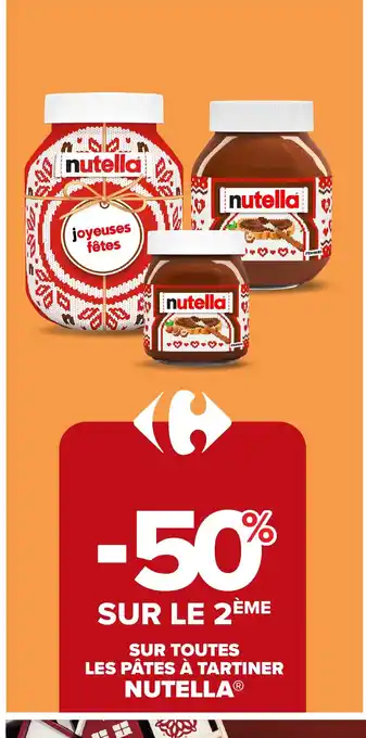 NUTELLA Sur toutes les pâtes à tartiner