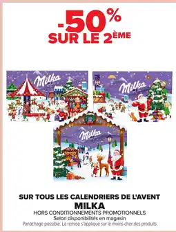 Carrefour MILKA Sur tous les calendriers de l'avent offre
