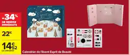 Carrefour Calendrier de l'Avent Esprit de Beauté offre
