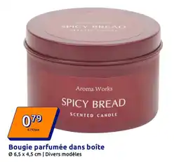 Action Bougie parfumée dans boîte offre