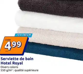 Action Serviette de bain hotel royal offre