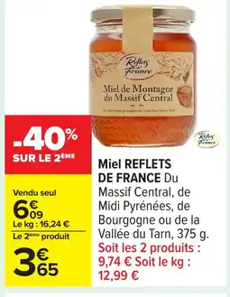 Carrefour REFLETS DE FRANCE Miel offre