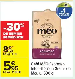 Carrefour MÉO Café Espresso offre
