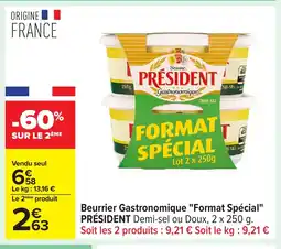 Carrefour PRÉSIDENT Beurrier Gastronomique Format Spécial offre