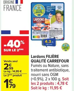 Carrefour FILIÈRE QUALITÉ CARREFOUR Lardons offre